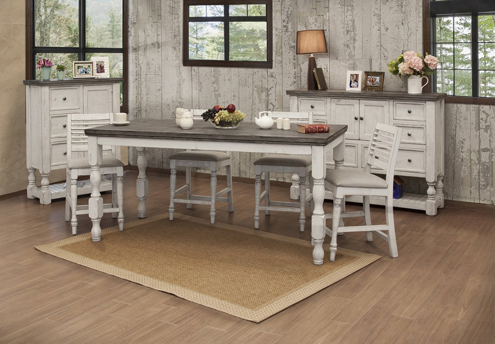Stonegate Counter Height Dining Table - 79" - Crafters and Weavers