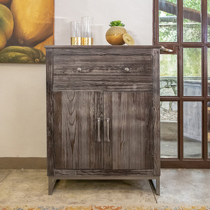 *NEW! Annie Modern Farmhouse Server Cabinet - Gray - Crafters and Weavers