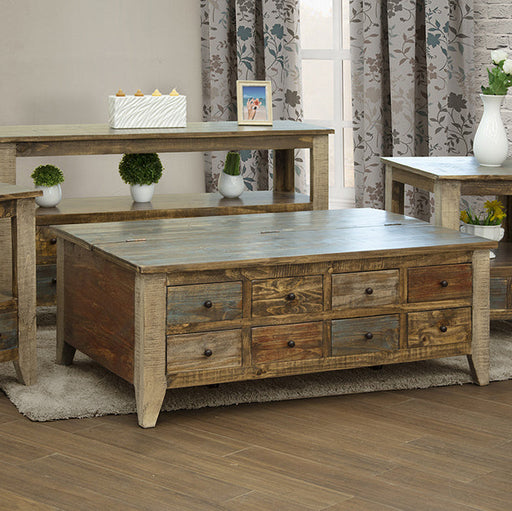 Bayshore 8 Drawer Console Table / TV Stand - Crafters and Weavers