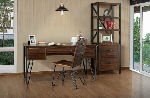 Granville Parota Hairpin Desk - Crafters and Weavers