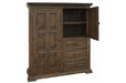 Greenview Carved Panel Gentleman's Chest - Old World Brown - Crafters and Weavers