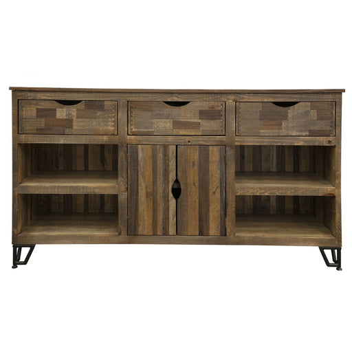 Paulo Multi-Wood 3 Drawer Sideboard - Crafters and Weavers