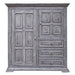 Greenview Carved Panel Gentleman's Chest - Gray - Crafters and Weavers