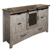 Greenview 6 Drawer Sliding Door Dresser - Gray - Crafters and Weavers