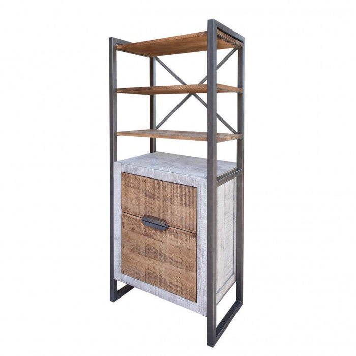 Amelia Solid Wood 2 drawer 3 shelves Bookcase