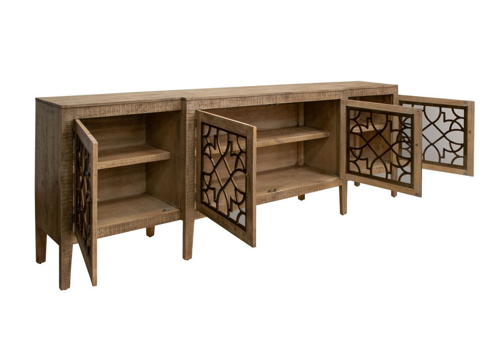 Mandala Solid Wood 107" Console Table / TV Stand