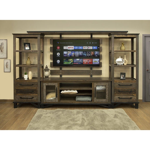 Greenview Loft Media Set / TV Stand Wall Unit - Crafters and Weavers