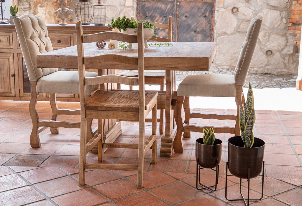 Get Westwood Farmhouse Style Counter Height Square Dining Table in