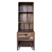 Paulo Multi-Wood 1 Drawer Pier Bookcase - Crafters and Weavers