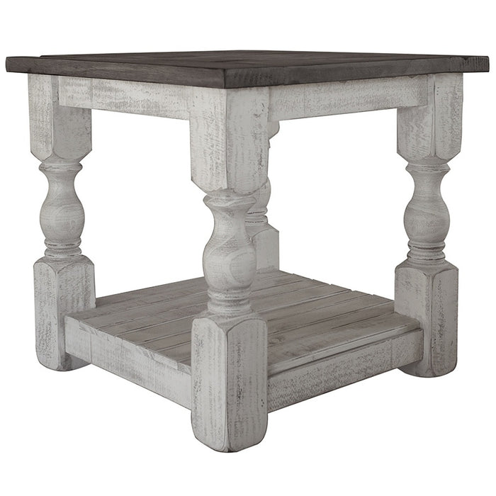 Stonegate Pillar Style End Table - Crafters and Weavers