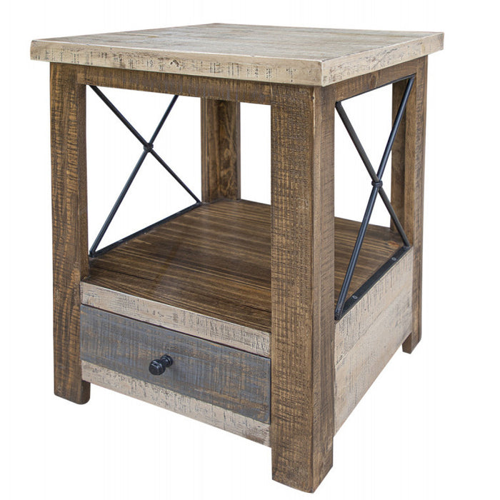 *NEW! Logan Square 1 Drawer End Table - Crafters and Weavers