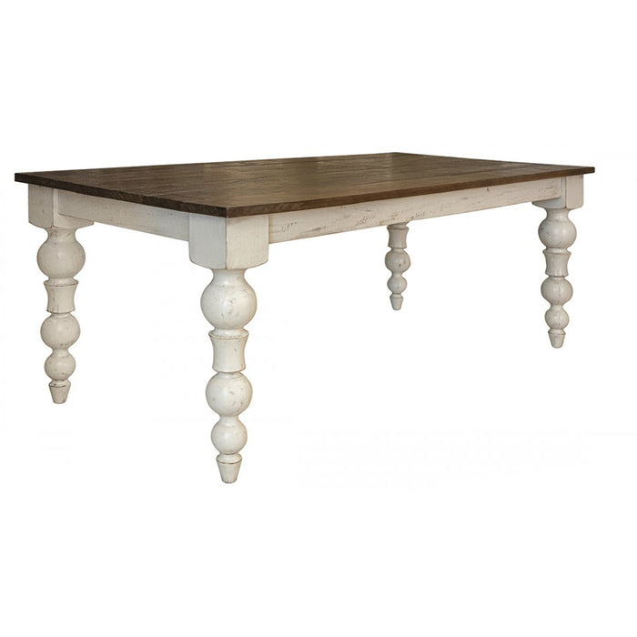 Avalon Rustic Farmhouse Dining Table - 79" - Crafters and Weavers