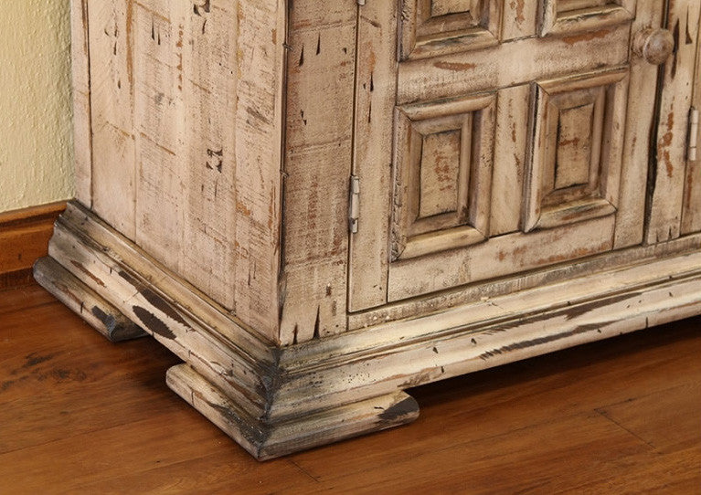 Greenview 83 inch Whitewashed TV Stand - Crafters and Weavers