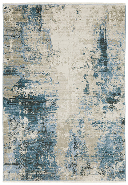 Fusion Bauer Rug Blue/White