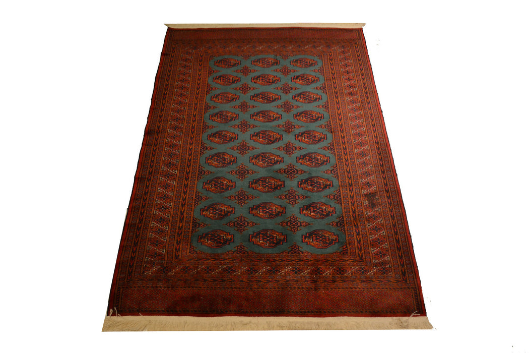 Bokhara Oriental Rug 4"0" x 6'0" - Crafters and Weavers