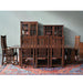 Mission Style Oak Stow Leaf Dining Table (2 Colors Available) - Walnut - Crafters and Weavers