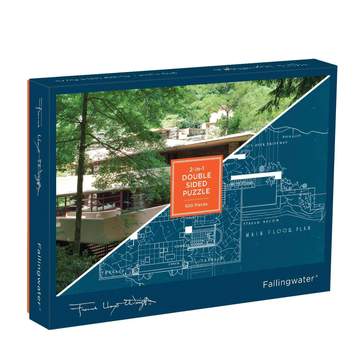 PUZ 500 2 SIDED FRANK LLOYD WRIGHT FALLINGWATER - Crafters and Weavers