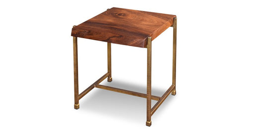 Granville Parota Edge Round End Table - Crafters and Weavers