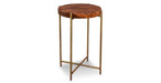 Granville Parota Edge Round End Table - Crafters and Weavers