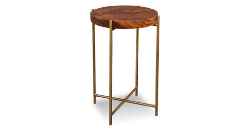 Granville Parota Edge Round End Table - Crafters and Weavers