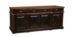 Landon Distressed Sideboard - Black - 80" - Crafters and Weavers