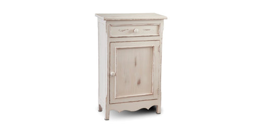 Landon White Entry Cabinet - Crafters and Weavers