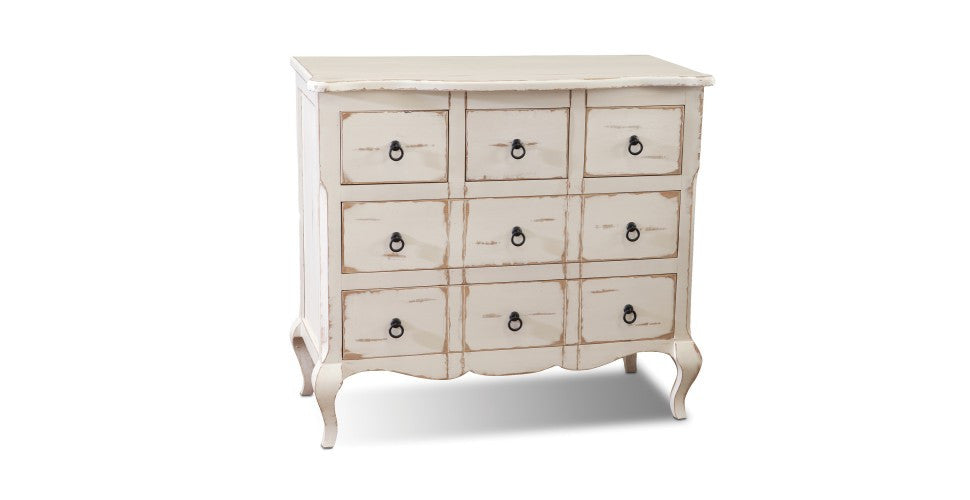 Landon White Chest of Drawers - Crafters and Weavers