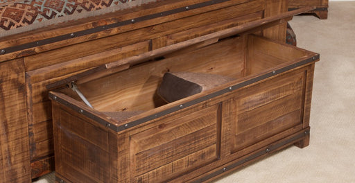 SOLD OUT Addison Rustic Style Wood Trunk - Crafters and Weavers