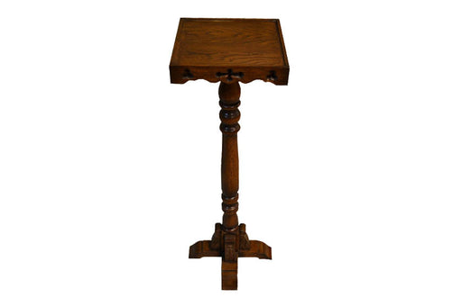 OUT OF STOCK Mission Plant Stand with Decorative Cut Outs - Crafters and Weavers