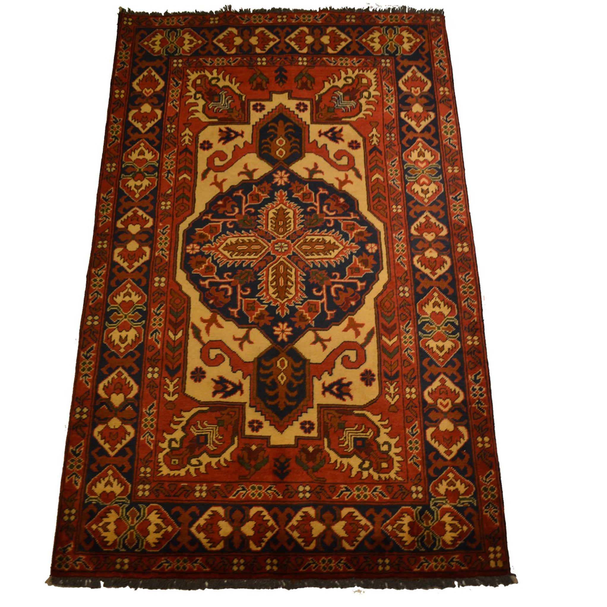 Tribal Kargai Oriental Rug 4'0