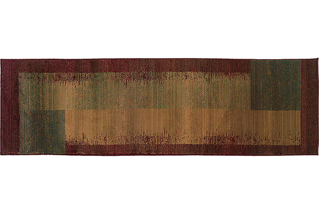 Flourish Decorative Rug - Rust / Burnt Red / Burnt Yellow