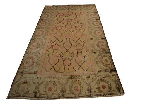 Antique Samarkand / Khotan Oriental Rug 4'7" x 8'7" - Crafters and Weavers