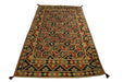 Tribal Afghan Oriental Rug 4'7" x 7'10" - Crafters and Weavers