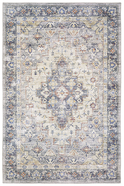 Medalia Myers Park Rug Grey/Blue/Yellow