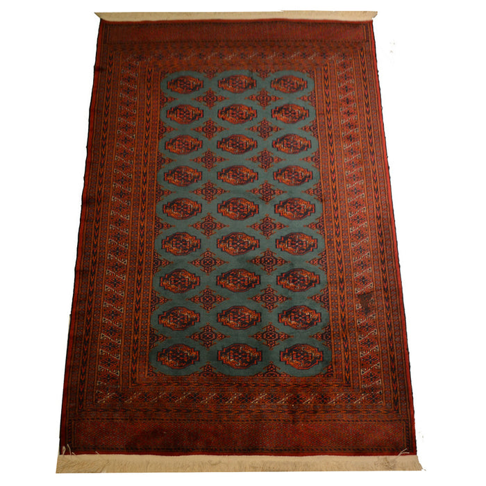 Bokhara Oriental Rug 4"0" x 6'0" - Crafters and Weavers