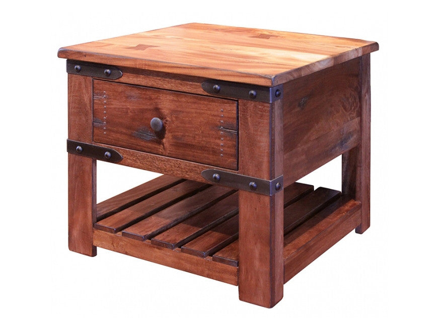 Granville Parota Wood End Table - Crafters and Weavers