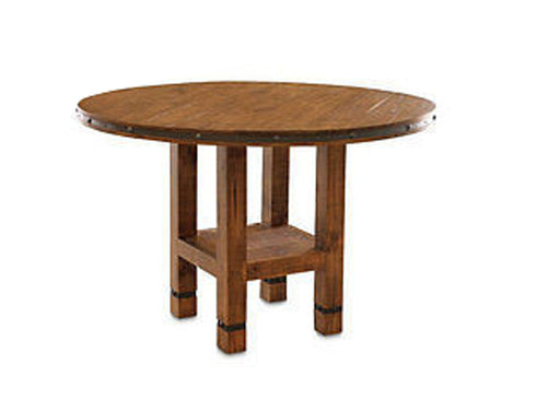 Rustic Round Dining Table - Crafters and Weavers