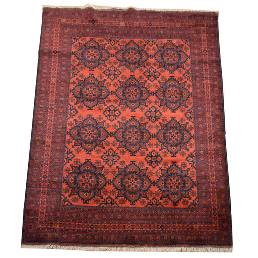 Tribal Unkhoi Oriental Rug 6'7" x 9'5" - Crafters and Weavers