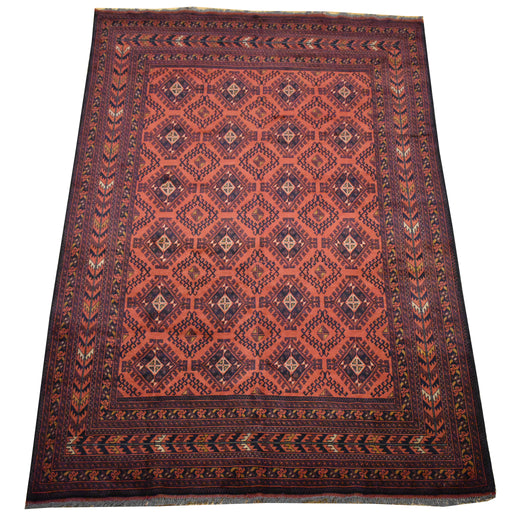 Tribal Unkhoi Oriental Rug 6'9" x 9'6" - Crafters and Weavers