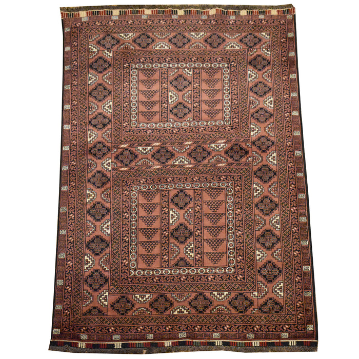 Tribal Balouchi Oriental Rug 3'9"x 6'0" - Crafters and Weavers