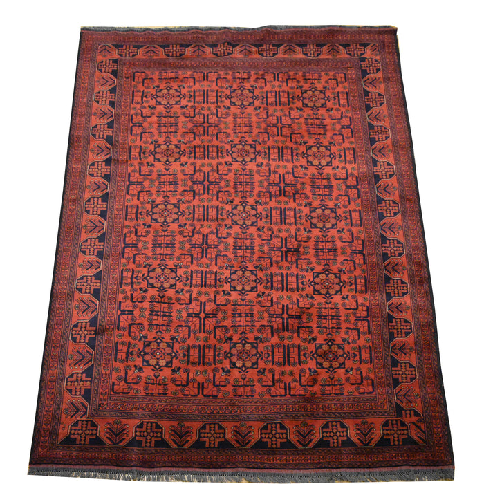 Tribal Unkhoi Oriental Rug 6'9" x 10'0" - Crafters and Weavers