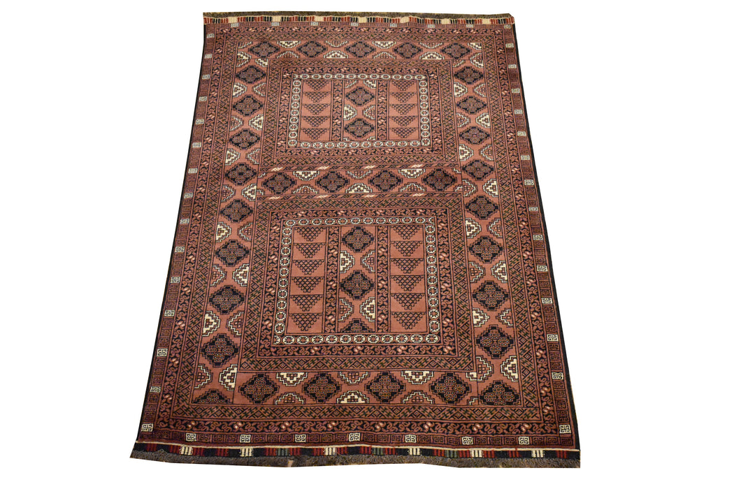 Tribal Balouchi Oriental Rug 3'9"x 6'0" - Crafters and Weavers