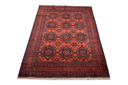 Tribal Unkhoi Oriental Rug 6'7" x 9'5" - Crafters and Weavers