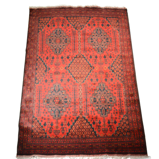 Tribal Unkhoi Oriental Rug 6'6" x 9'6" - Crafters and Weavers