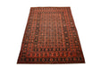 Tribal Afghan Oriental Rug 6'10" x 9'7" - Crafters and Weavers