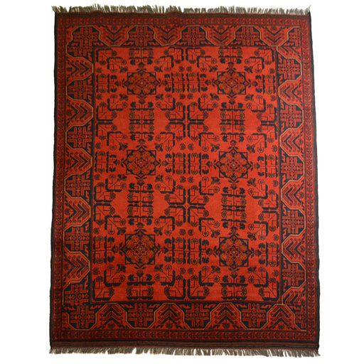 Tribal Unkhoi Oriental Rug 5'0" x 6'4" - Crafters and Weavers