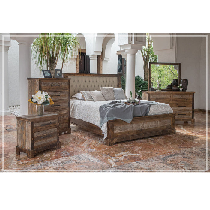 Parvati Solid Pine Vintage Bed