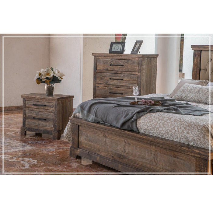Parvati Solid Pine Vintage Bedroom Set