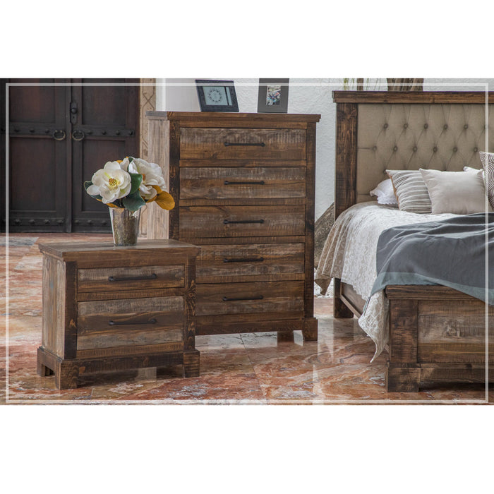 Parvati Solid Pine Vintage Bed