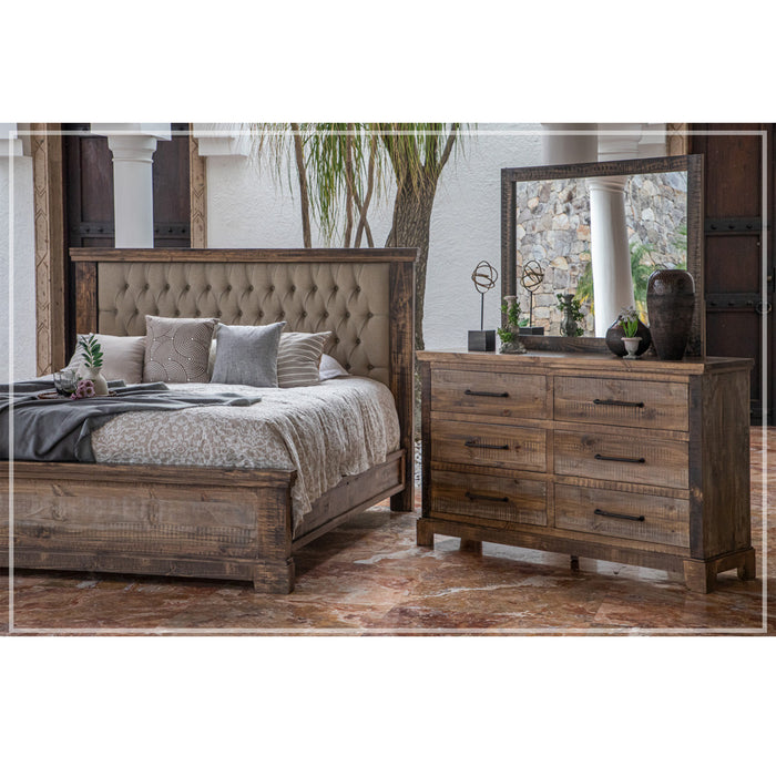 Parvati Solid Pine Vintage Bedroom Set